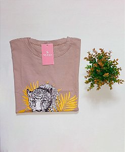 T-SHIRT - SAVANNAH CAT - NUDE