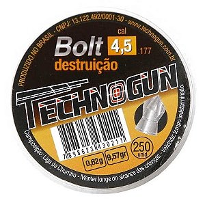 Chumbinho Technogun Bolt Destruição 4.5mm