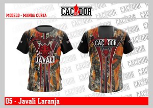 Camiseta Dry Fit U.V. Seleção Javali Laranja