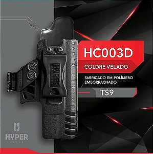 Coldre Velado de Polímero Taurus TS9 - Hyper HC003D