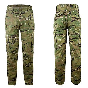 Calça Camuflada Multicam Rip Stop - 6 Bolsos