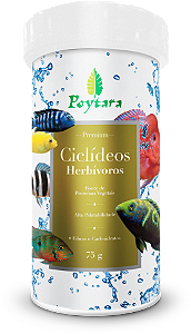 Ração Poytara Ciclídeos Herbívoros 75g