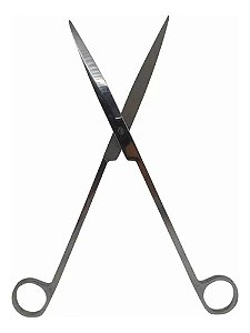 Tesoura Reta Aço Inox Ocean Tech P/ Aquário Plantado 25cm