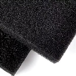 Esponja Filtrante Preta Lago/Aquário Manta Filtr. 50cmx50cmx4cm
