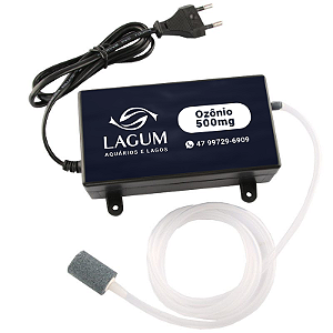Gerador de Ozônio 500mg - Lagos, piscinas, aquários - até 3.000 litros