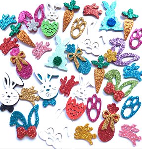 30 Adesivos Páscoa Variados