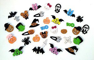 30 Adesivos Pet Halloween Variados