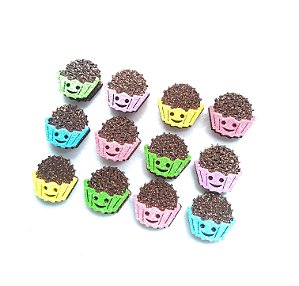 30 Adesivos Pet Brigadeiro