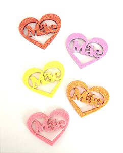 5 Adesivos Pet Mãe Coração