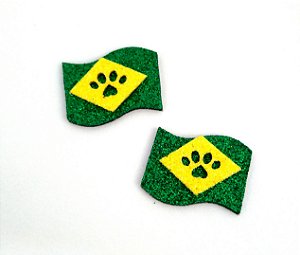 5 Adesivos Pet Bandeira do Brasil Pet Copa do Mundo 2026
