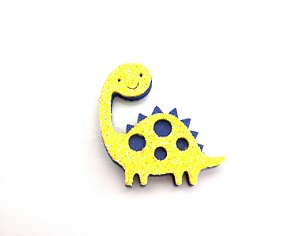 1 Adesivo Pet Dinossauro Amarelo