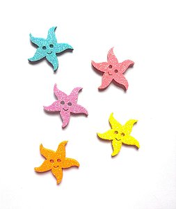 5 Adesivos Pet Estrela do Mar