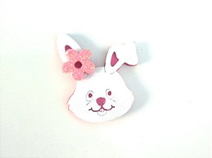 1 Adesivo Pet Coelha com Flor pascoa
