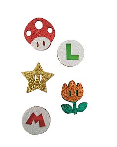 5 Adesivos Pet Super Mario Bros