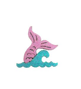 1 Adesivos Pet Calda de Sereia Lilas