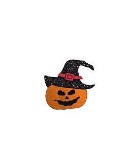 1 Adesivo Pet Abobora com Chapeu Halloween