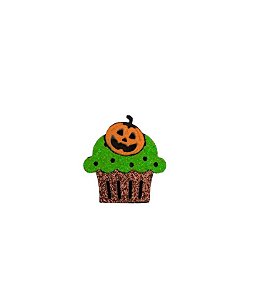 1 Adesivo Pet Cup Cake Verde Halloween