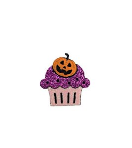 1 Adesivo Pet Cup Cake Roxo Halloween