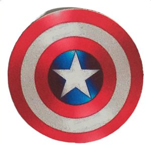 1 Adesivo Pet Escudo Capitão America luxo