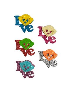 5 Adesivos Pet Dog Love