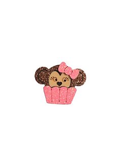 1 Adesivo Pet Cup Cake Macaquinha