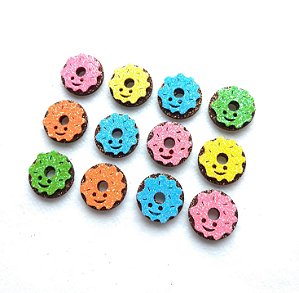 30 Adesivos Pet Donuts