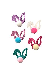 5 Adesivos Pet Orelha Pompom pascoa