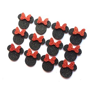 30 Adesivos Pet Minnie Vermelho
