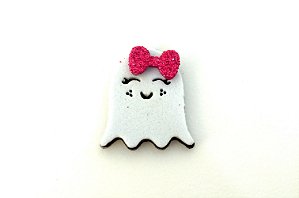 25 Adesivos Pet Fantasma Laço Halloween