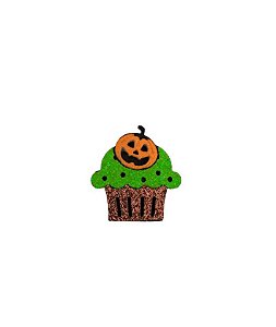 25 Adesivos Pet Cup Cake Verde Halloween