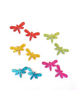 60 Adesivos Pet Libelula