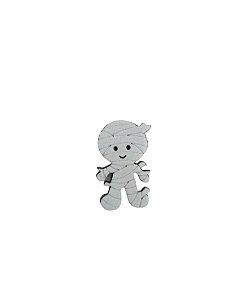 25 Adesivos Pet Mumia Halloween