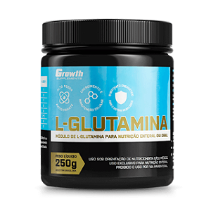 L-Glutamina Growth Supplements 250g - Sabor Natural