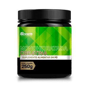 Creatina Monohidratada 250g Growth Supplements - Sabor Natural