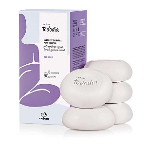 Sabonete em Barra Puro Vegetal Tododia Algodão 5 Uni 90g cada