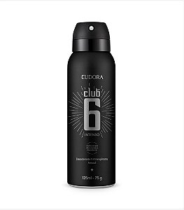 Desodorante Antitranspirante Club 6 Intenso 125ml/75g