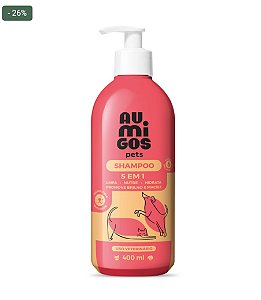 Shampoo 5 em 1 Au.Migos Pets 400ml