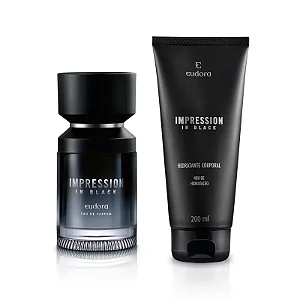 Combo Impression In Black: Eau de Parfum 100ml + Loção Hidratante Corporal 200ml