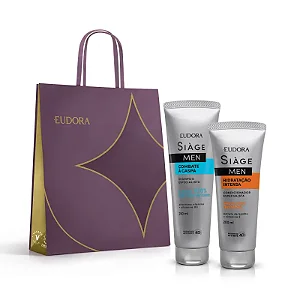 Kit Siàge  Shampoo Combate à Caspa 250ml + Condicionador Hidratação Intensa 200ml + Sacola