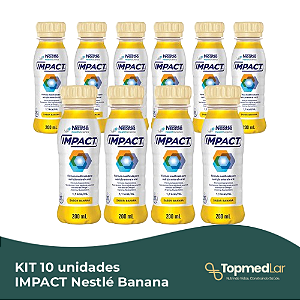Kit 10 unidades Impact Banana 200ml - Nestlé