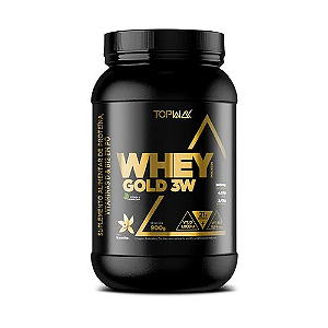 Whey protein gold 3w TopWay- 900g Baunilha