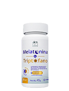 Melatonina & triptofano - pote 30 cápsulas