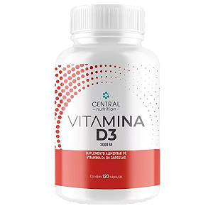 Vitamina d3 2000ui - 120 cáps-central nutriton