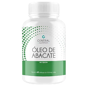 Óleo de abacate - 60 cápsulas de 1000 mg - central nutriton