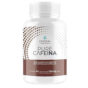 Pure cafeína - 60 cáps de 500mg- central nutriton