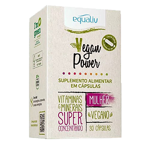 Vegan power mulher-30 caps - Equaliv