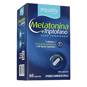 Melatonina triptofano - 60 caps - Equaliv