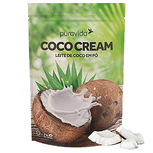 Coco cream leite coco pó - vegano s/glúten - pura vida 250g