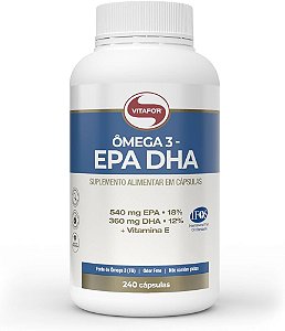 Ômega 3 EPA e DHA 240 cápsulas 1000mg Vitafor