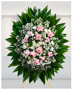 Coroa de flores Rosas Rosé Terna